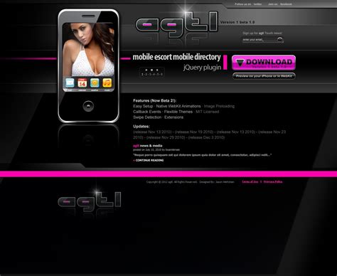Escort website development  Moreover, all the layouts are also entirely flexible and responsive, so they